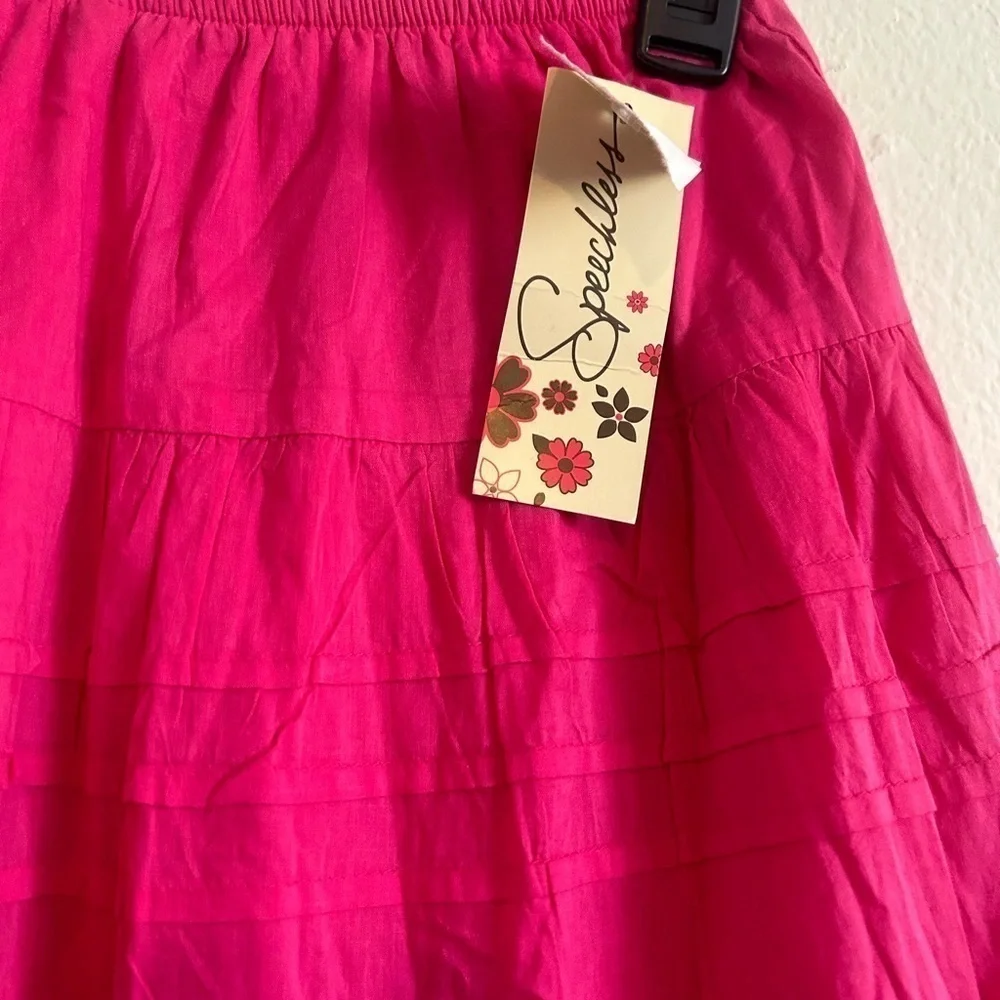 NWT Speechless XL Stretch Pull on Pink cotton skirt